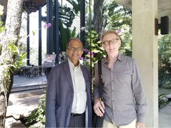 Dr Roy Moodley and I during his last trip to Thailand, March 2019